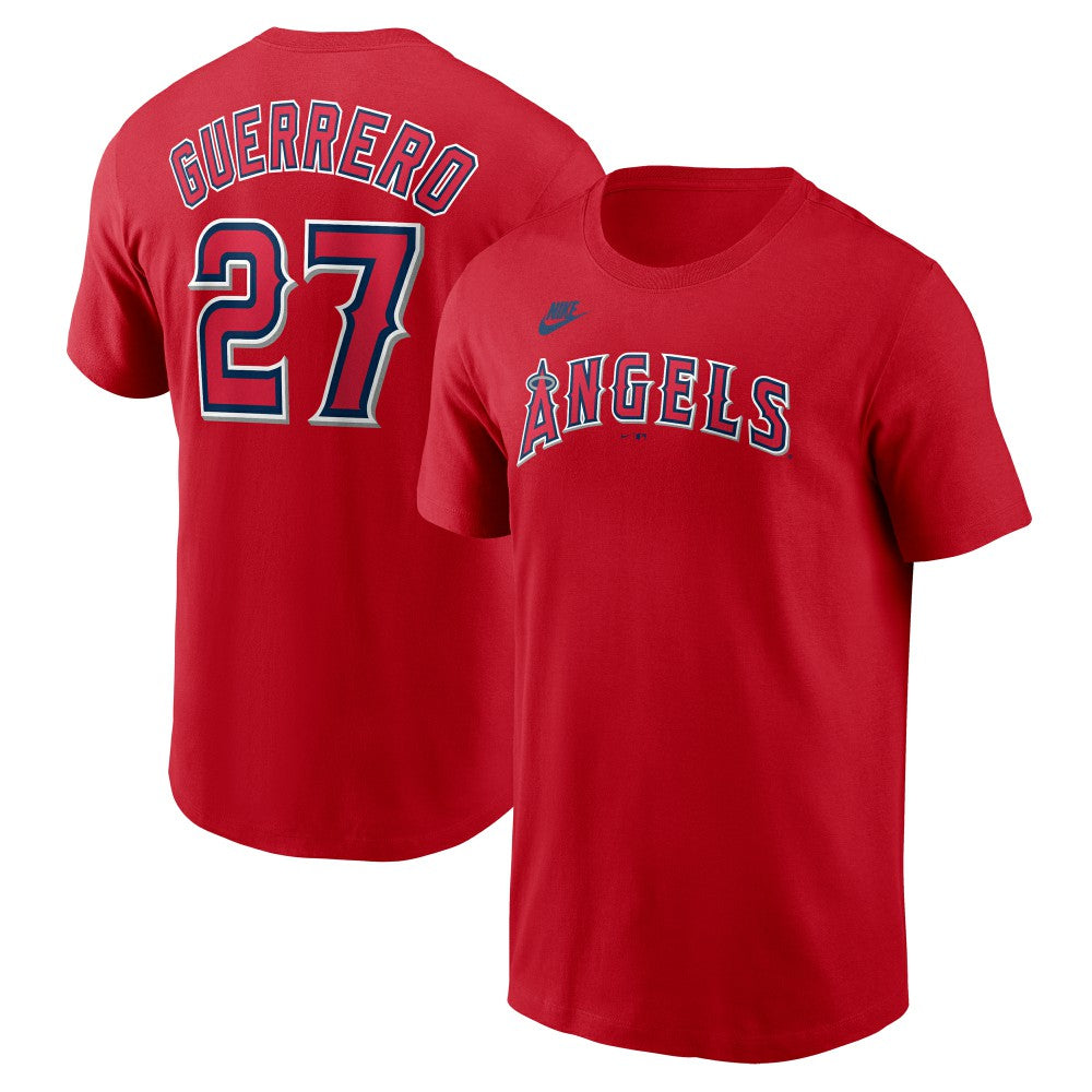 Vladimir Guerrero Los Angeles Angels Fuse Name & Number T-Shirt Red | Nike