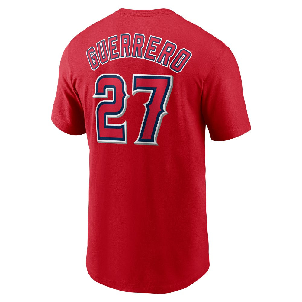 Vladimir Guerrero Los Angeles Angels Fuse Name & Number T-Shirt Red | Nike