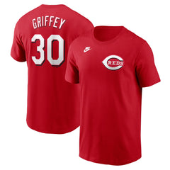 Ken Griffey Jr. Cincinnati Reds Fuse Name & Number T-Shirt Red | Nike
