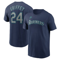 Ken Griffey Jr. Seattle Mariners Fuse Name & Number T-Shirt Navy | Nike