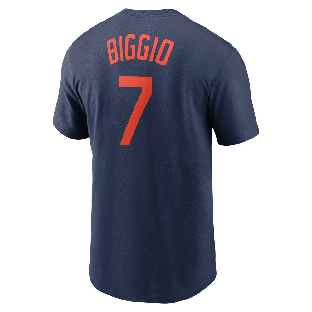 Craig Biggio Houston Astros Cooperstown Collection Fuse Name & Number T-Shirt Navy | Nike