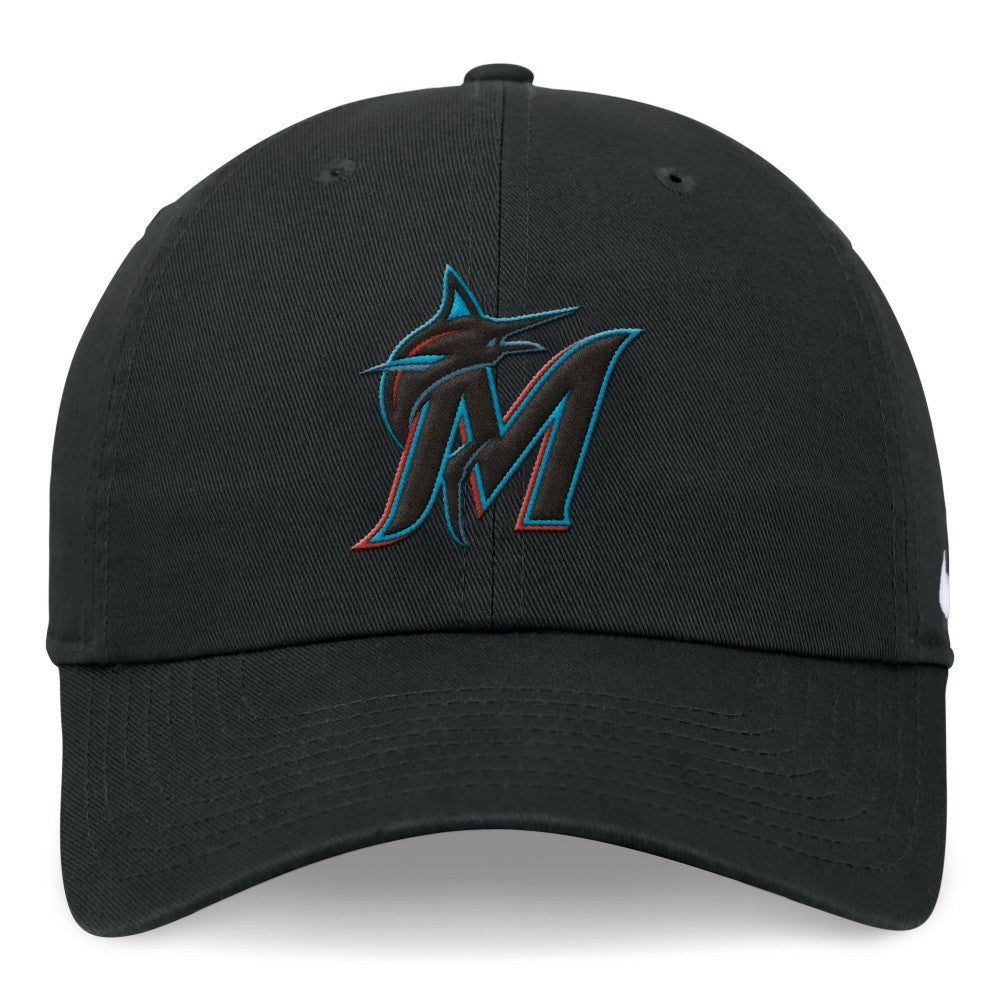 Miami Marlins Club Adjustable Hat Black | Nike