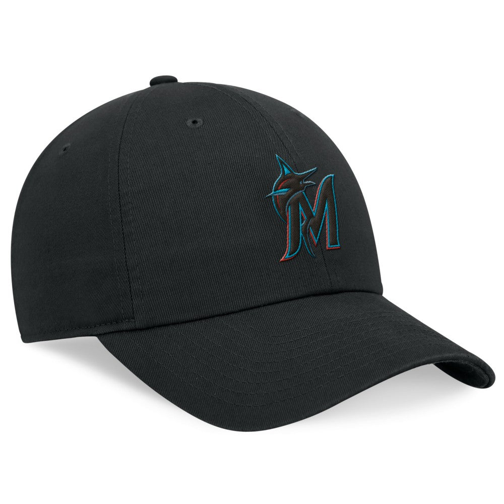 Miami Marlins Club Adjustable Hat Black | Nike
