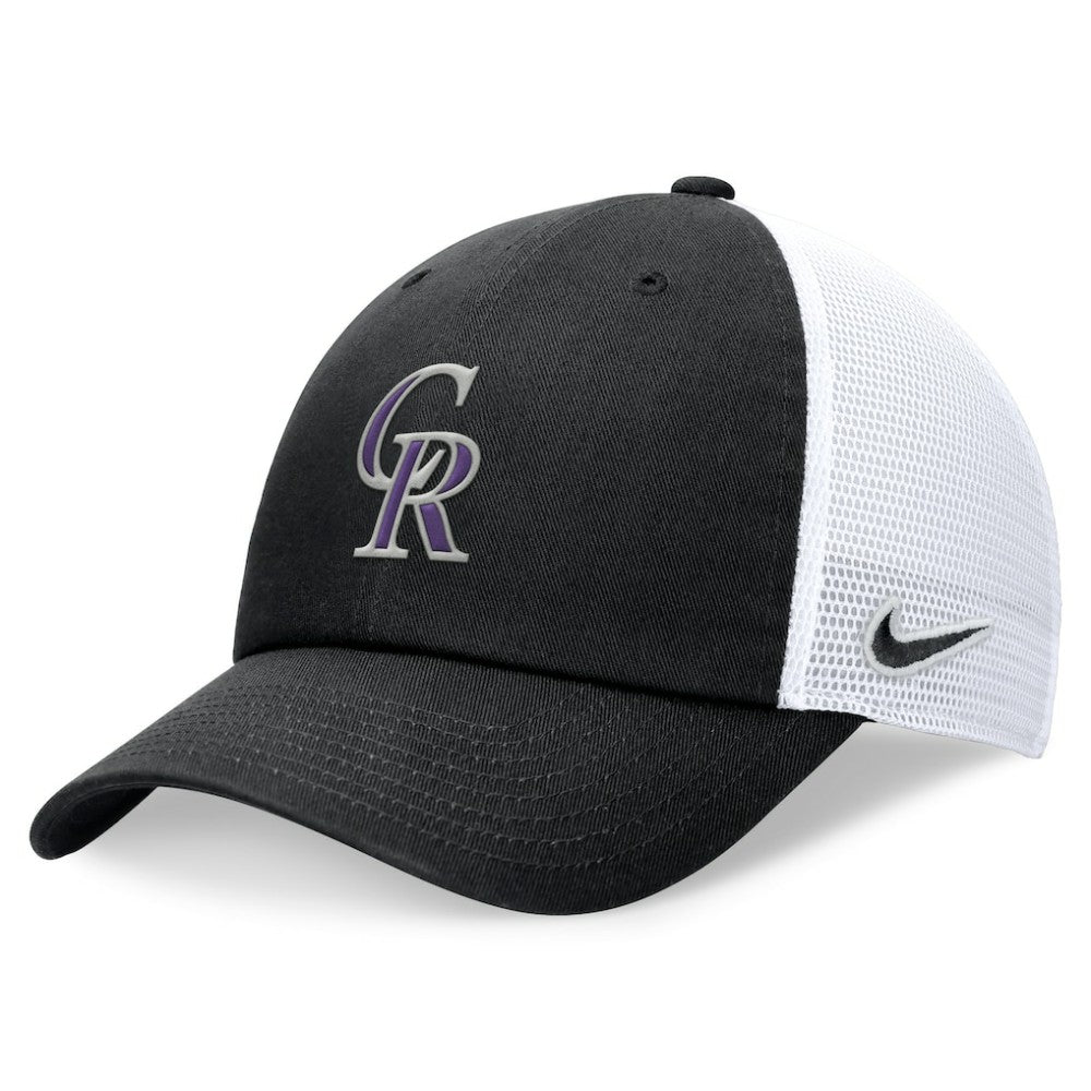 Colorado Rockies Club Trucker Adjustable Hat Black | Nike
