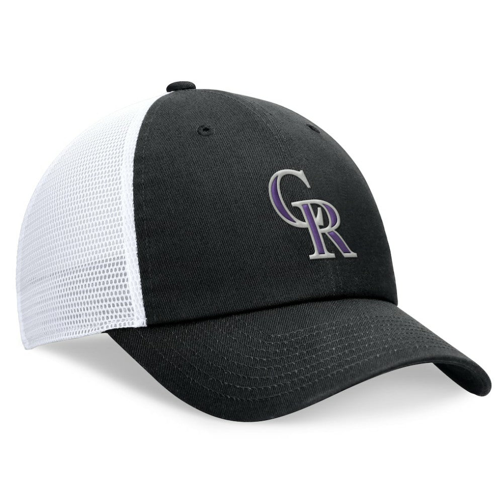Colorado Rockies Club Trucker Adjustable Hat Black | Nike