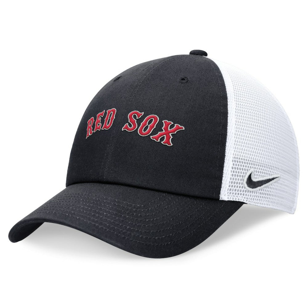 Boston Red Sox Wordmark Adjustable Trucker Hat Navy | Nike