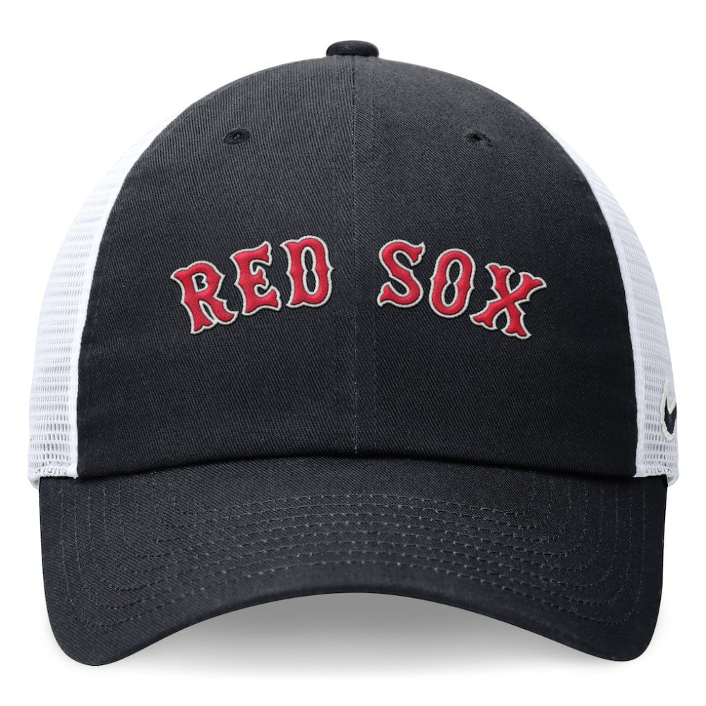 Boston Red Sox Wordmark Adjustable Trucker Hat Navy | Nike