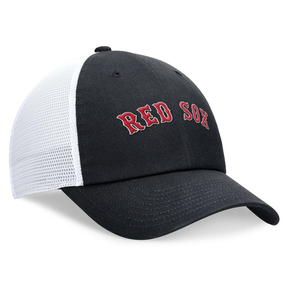 Boston Red Sox Wordmark Adjustable Trucker Hat Navy | Nike