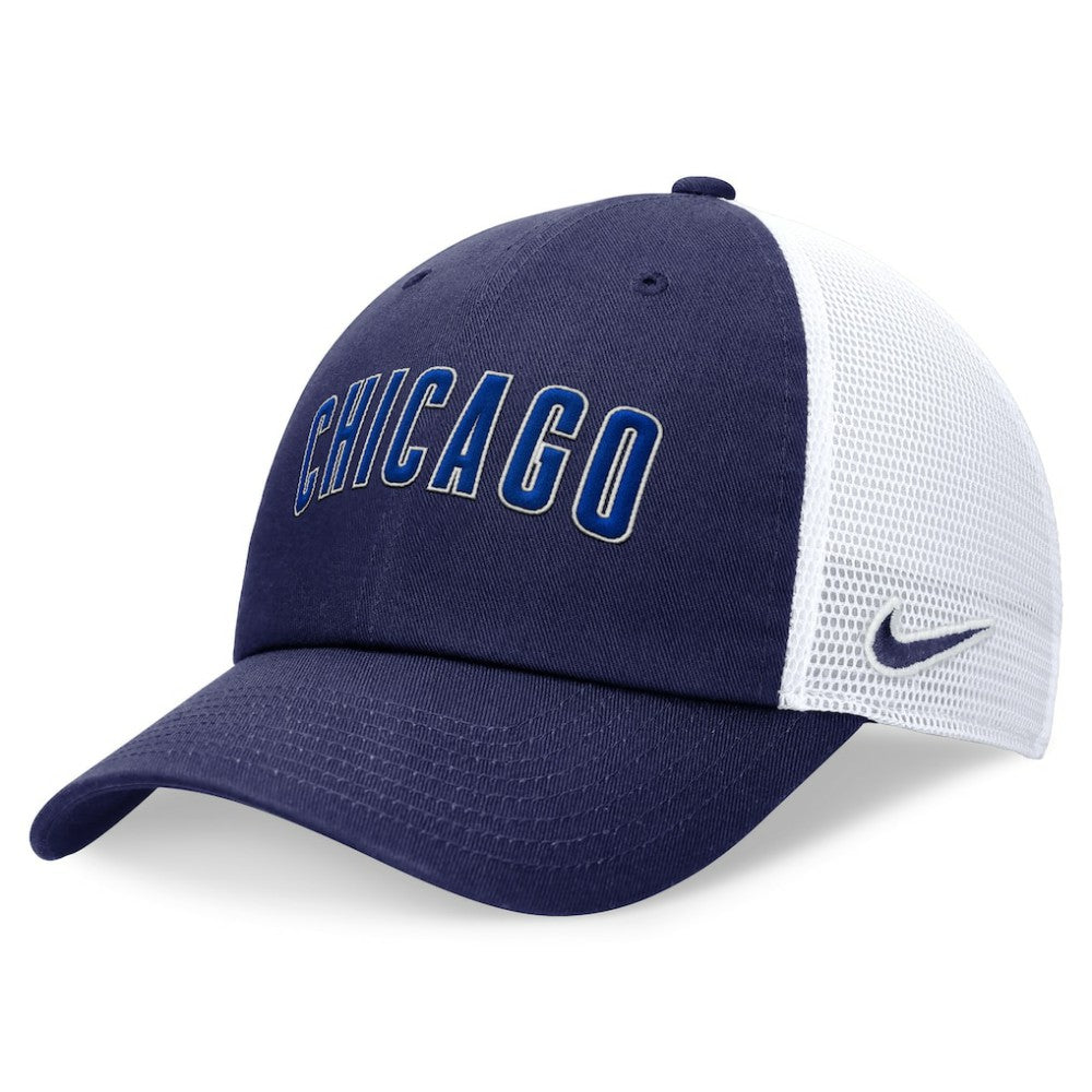 Chicago Cubs Wordmark Adjustable Trucker Hat Royal | Nike