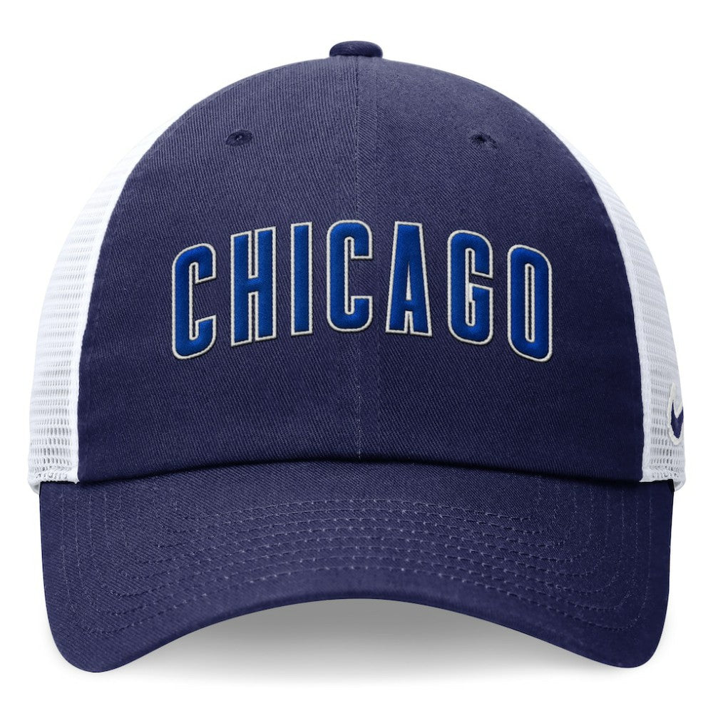 Chicago Cubs Wordmark Adjustable Trucker Hat Royal | Nike