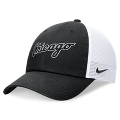 Chicago White Sox Wordmark Adjustable Trucker Hat Black | Nike