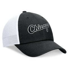 Chicago White Sox Wordmark Adjustable Trucker Hat Black | Nike