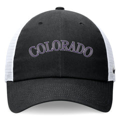 Colorado Rockies Wordmark Adjustable Trucker Hat Black | Nike