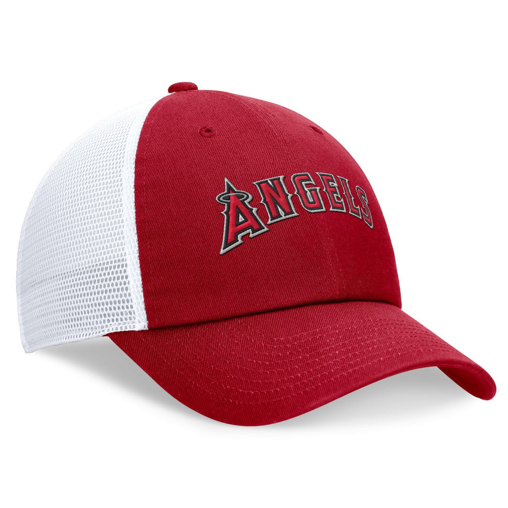 Los Angeles Angels Wordmark Adjustable Trucker Hat Red | Nike