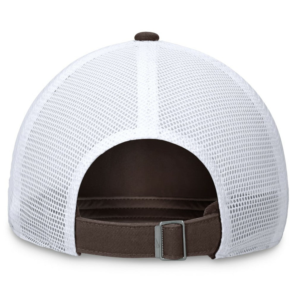 San Diego Padres Wordmark Adjustable Trucker Hat Brown | Nike
