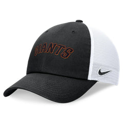 San Francisco Giants Wordmark Adjustable Trucker Hat Black | Nike