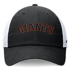San Francisco Giants Wordmark Adjustable Trucker Hat Black | Nike