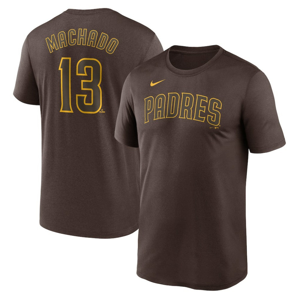 Manny Machado San Diego Padres Legend Name & Number Performance T-Shirt Brown | Nike