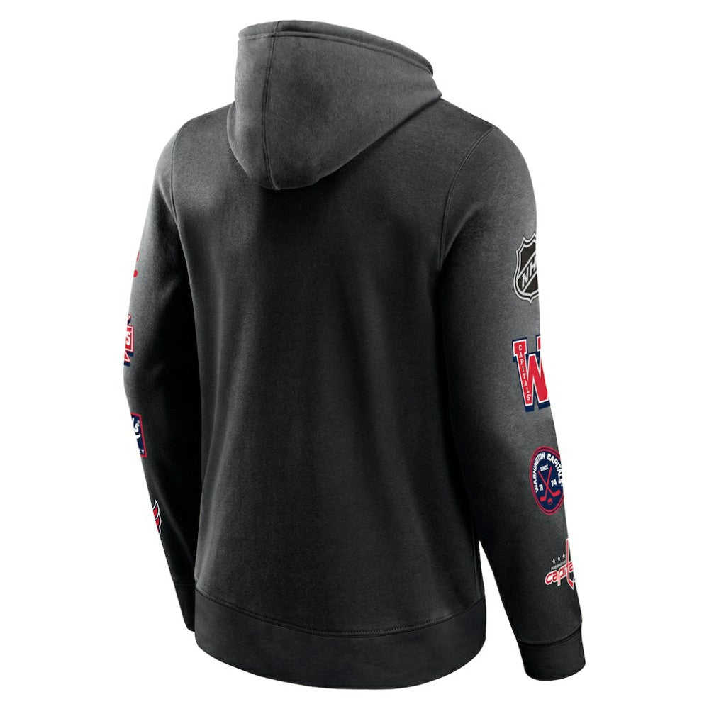 Washington Capitals Fanatics Wild Winner Pullover Hoodie Black