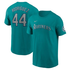 Julio Rodríguez Seattle Mariners Fuse Name & Number Inline T-Shirt Teal | Nike