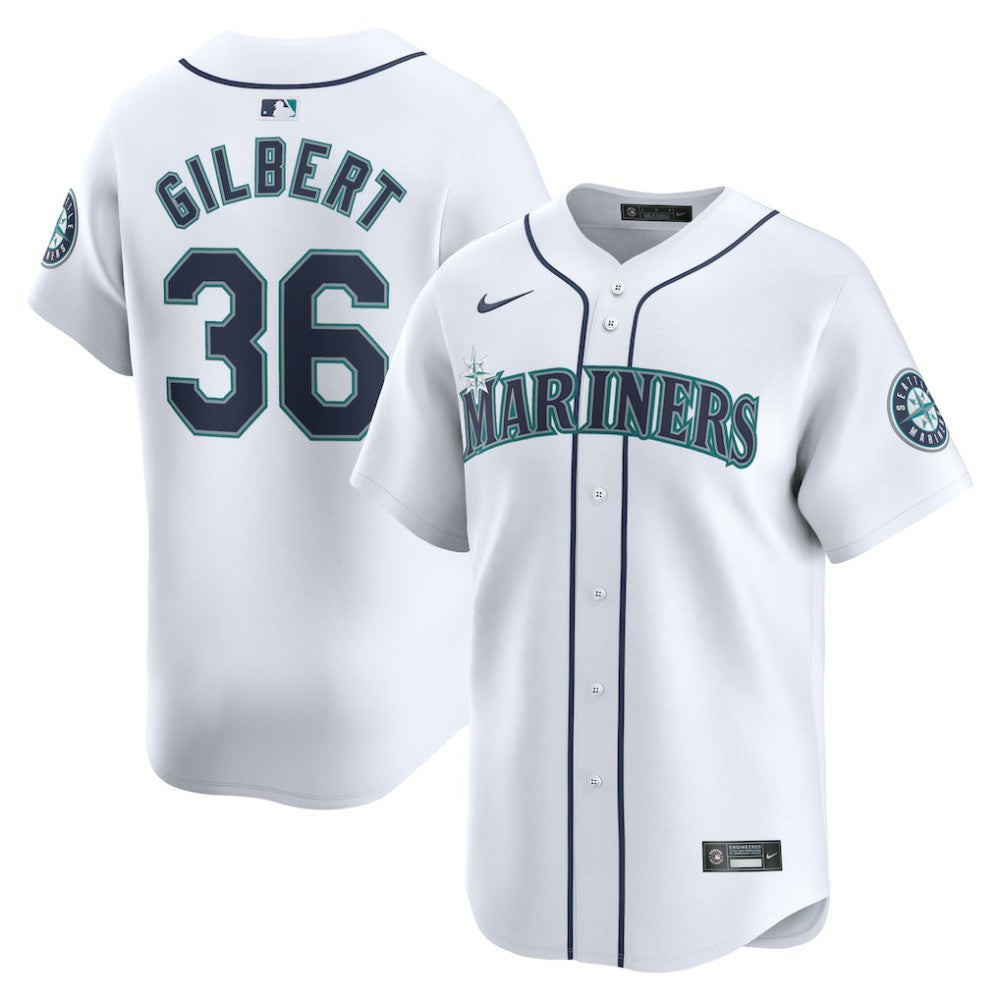 Logan Gilbert Seattle Mariners Home Limited Player Jersey White | Nike