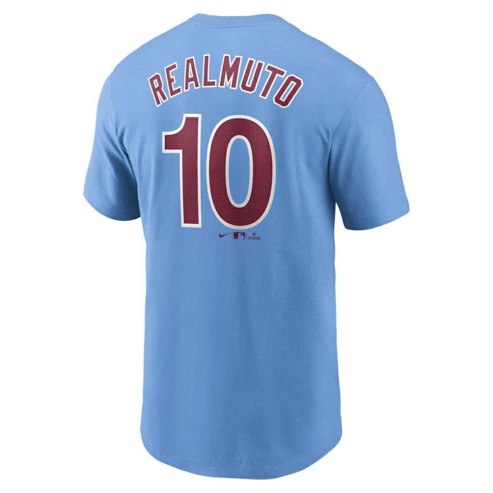 J.T. Realmuto Philadelphia Phillies Fuse Name & Number T-Shirt Light Blue | Nike