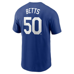 Mookie Betts Los Angeles Dodgers Fuse Name & Number T-Shirt Royal | Nike