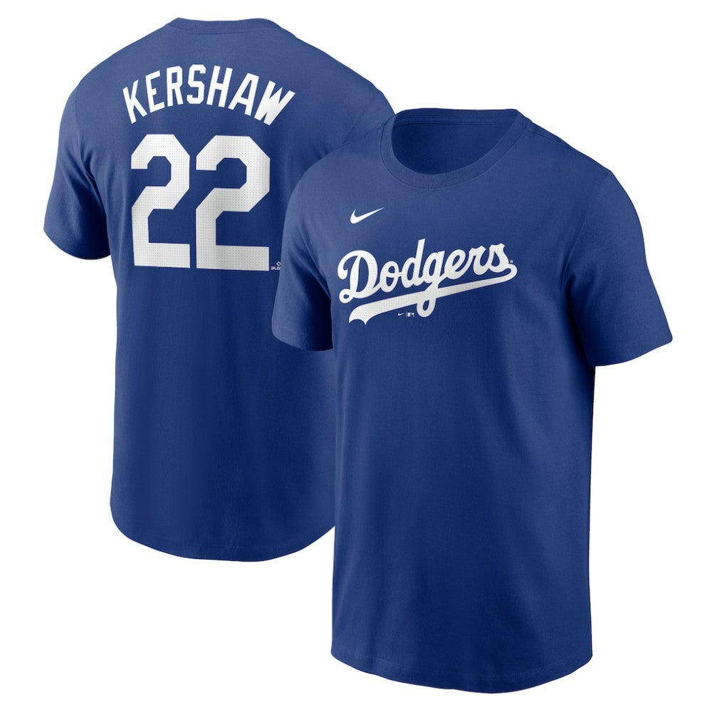 Clayton Kershaw Los Angeles Dodgers Fuse Name & Number T-Shirt Royal | Nike