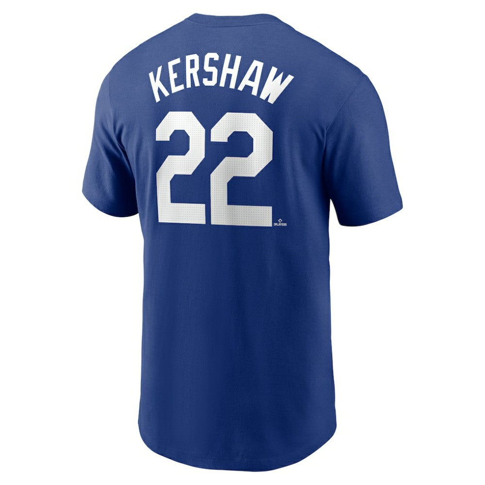 Clayton Kershaw Los Angeles Dodgers Fuse Name & Number T-Shirt Royal | Nike
