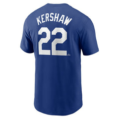 Clayton Kershaw Los Angeles Dodgers Fuse Name & Number T-Shirt Royal | Nike