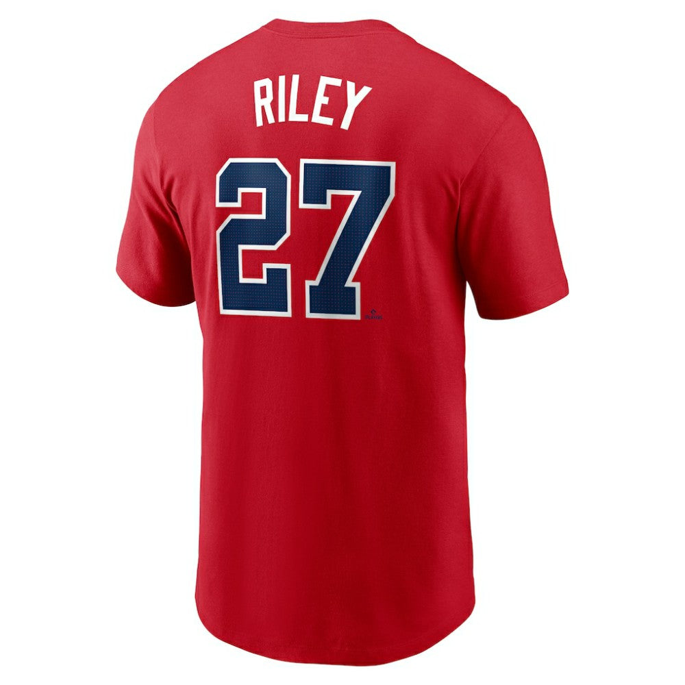 Austin Riley Atlanta Braves Fuse Name & Number T-Shirt Red | Nike