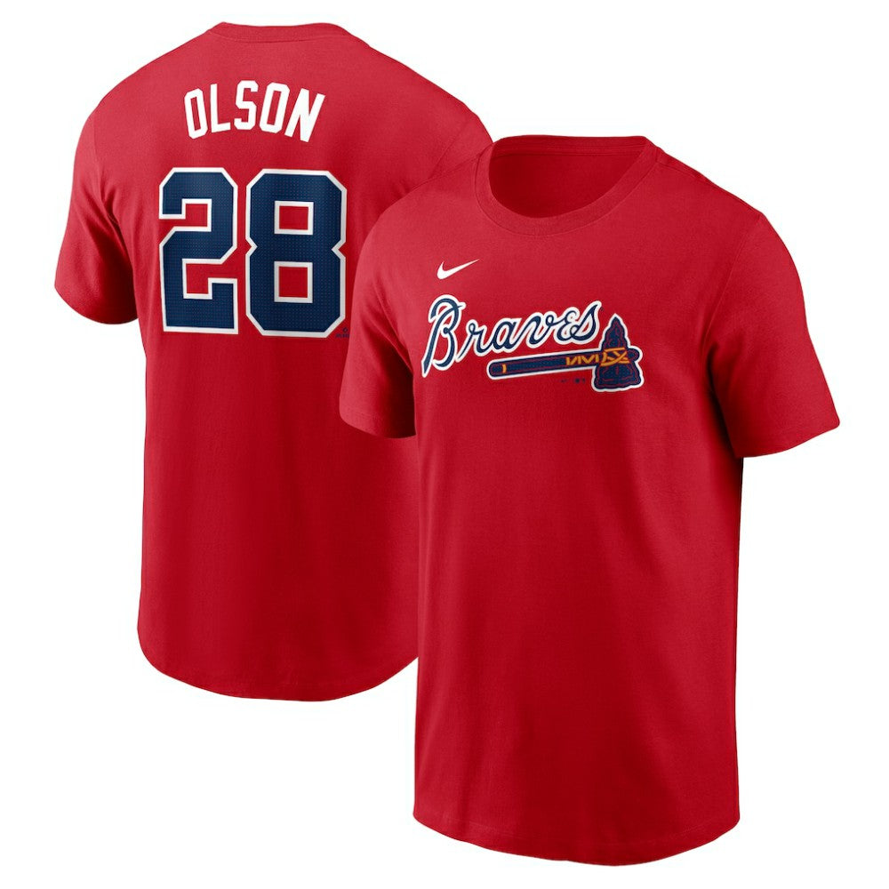Matt Olson Atlanta Braves Fuse Name & Number T-Shirt Red | Nike