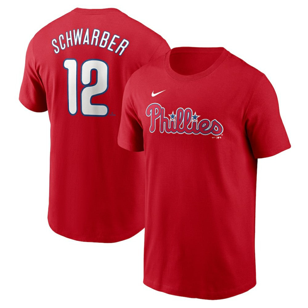 Kyle Schwarber Philadelphia Phillies Fuse Name & Number T-Shirt Red | Nike