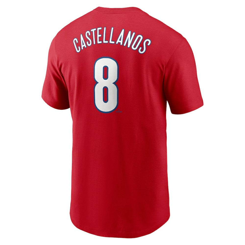 Nick Castellanos Philadelphia Phillies Fuse Name & Number T-Shirt Red | Nike