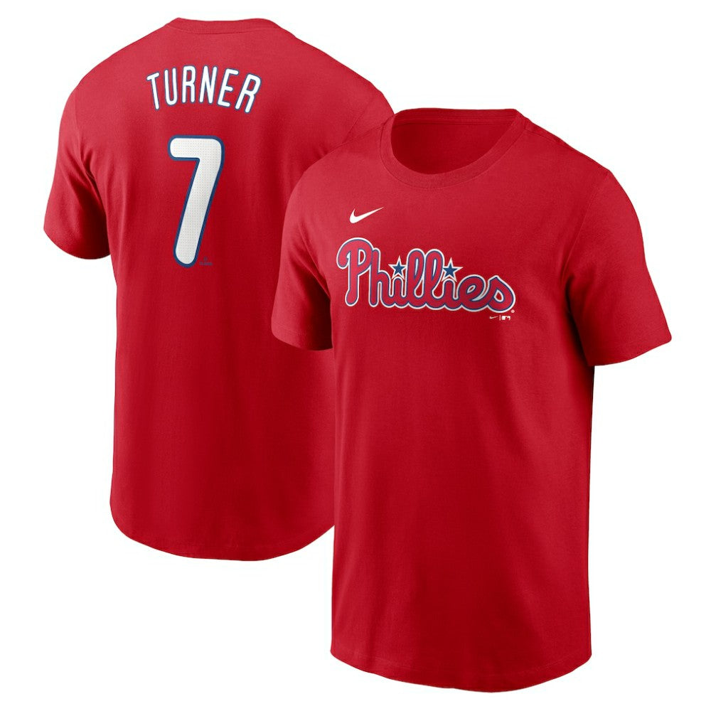 Trea Turner Philadelphia Phillies Fuse Name & Number T-Shirt Red | Nike