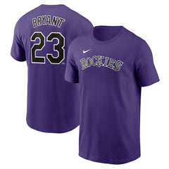 Kris Bryant Colorado Rockies Fuse Name & Number T-Shirt Purple | Nike