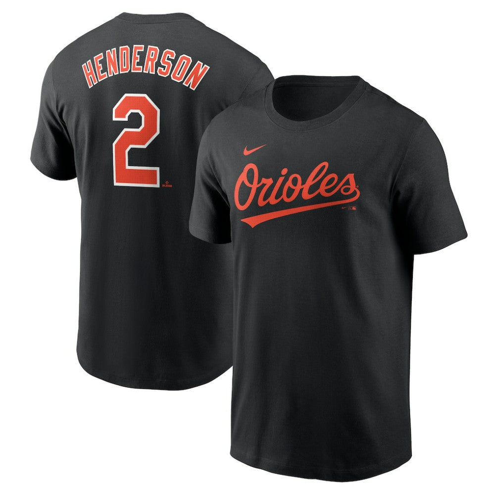 Gunnar Henderson Baltimore Orioles Fuse Name & Number T-Shirt Black | Nike