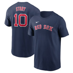 Trevor Story Boston Red Sox Fuse Name & Number T-Shirt Navy | Nike