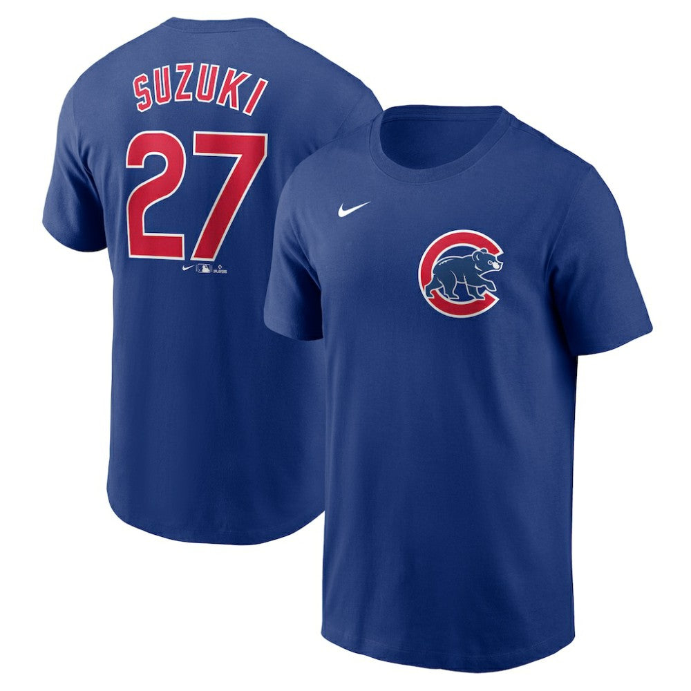 Seiya Suzuki Chicago Cubs Fuse Name & Number T-Shirt Royal | Nike