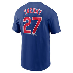 Seiya Suzuki Chicago Cubs Fuse Name & Number T-Shirt Royal | Nike