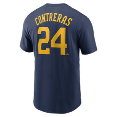 William Contreras Milwaukee Brewers Fuse Name & Number T-Shirt Navy | Nike