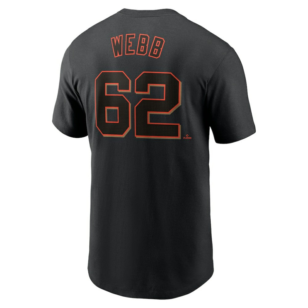 Logan Webb San Francisco Giants Fuse Name & Number T-Shirt Black | Nike