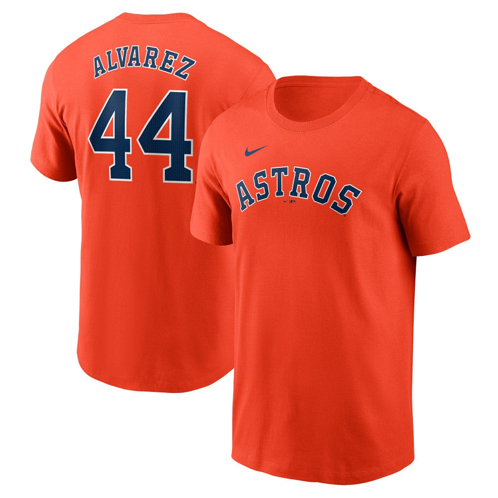 Yordan Alvarez Houston Astros Fuse Name & Number T-Shirt Orange | Nike