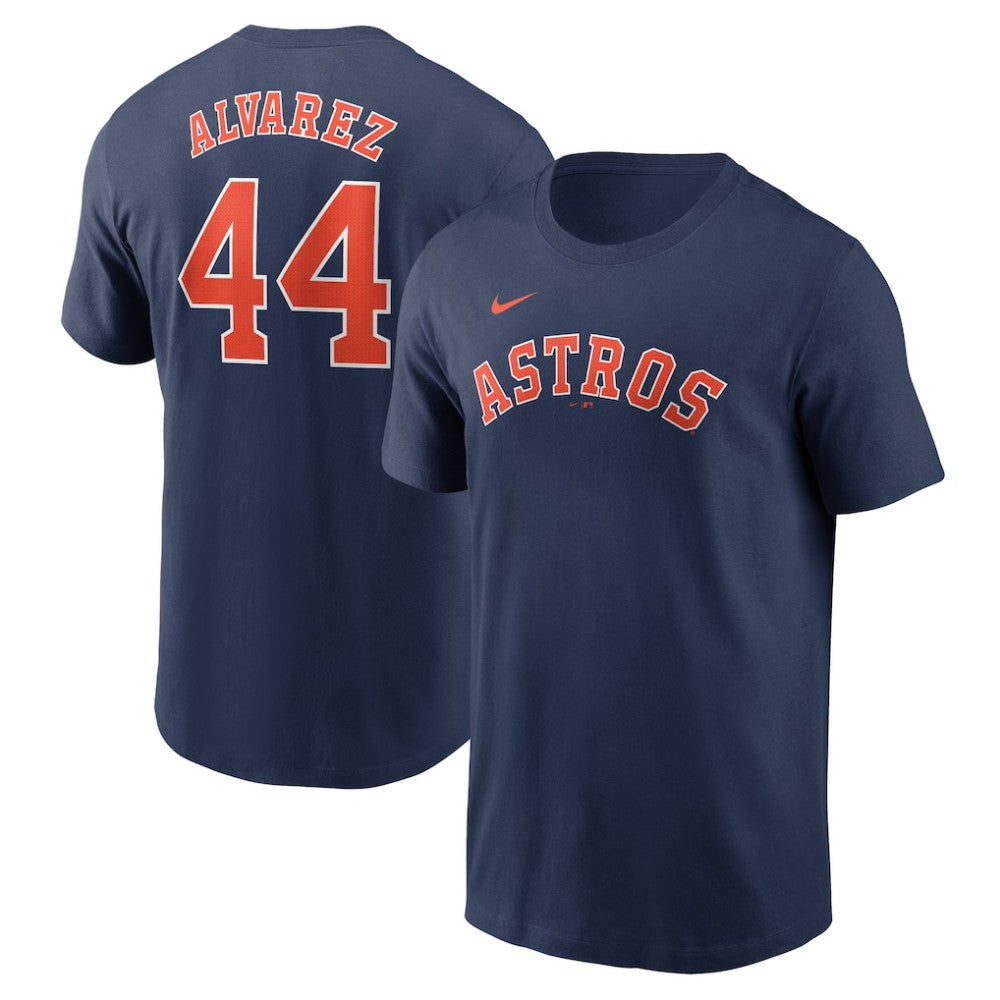 Yordan Alvarez Houston Astros Fuse Name & Number T-Shirt Navy | Nike