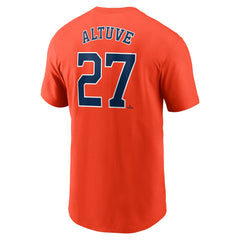 Jose Altuve Houston Astros Fuse Name & Number T-Shirt Orange | Nike