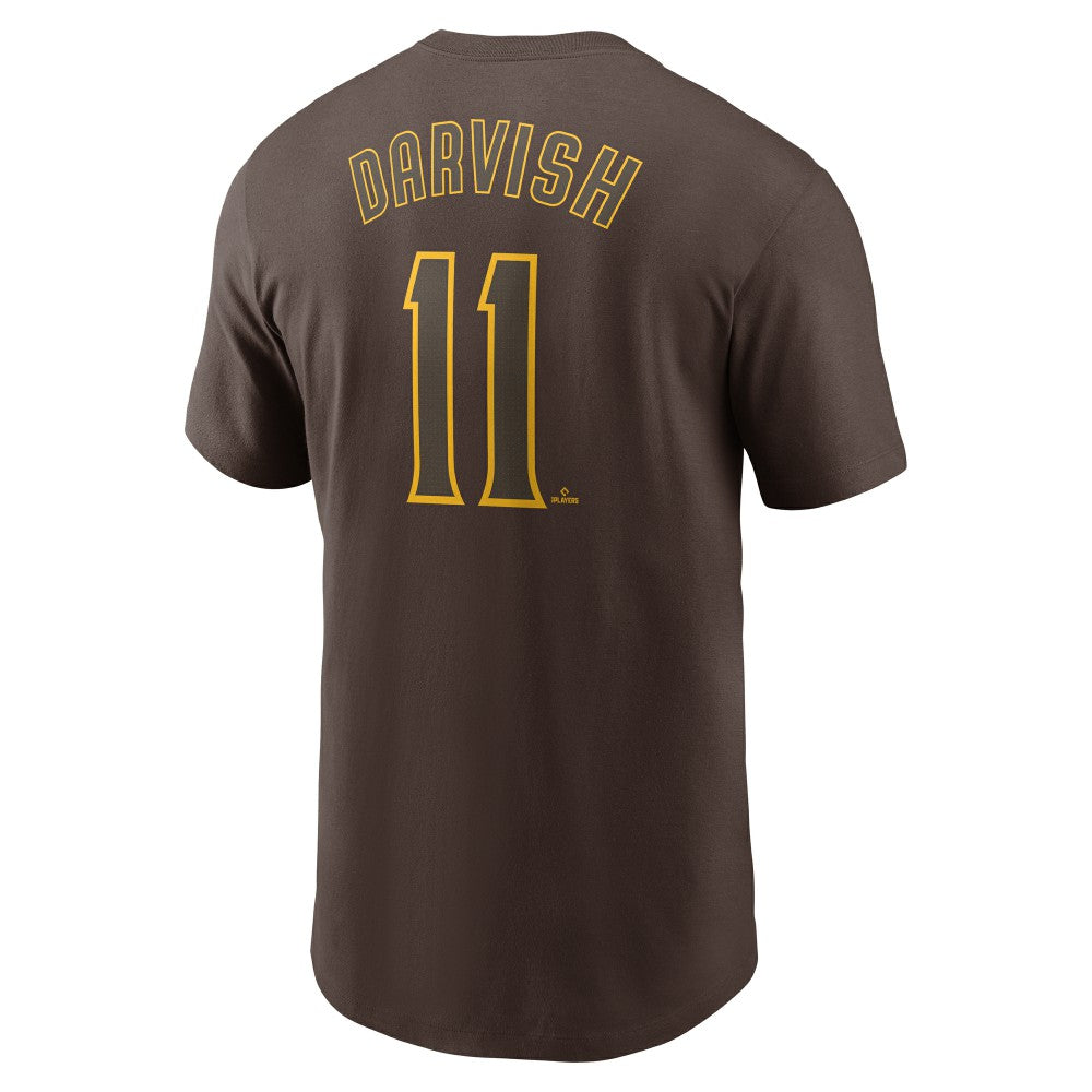 Yu Darvish San Diego Padres Fuse Name & Number T-Shirt Brown | Nike