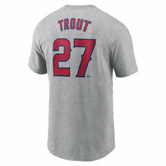 Mike Trout Los Angeles Angels Fuse Name & Number T-Shirt Gray | Nike