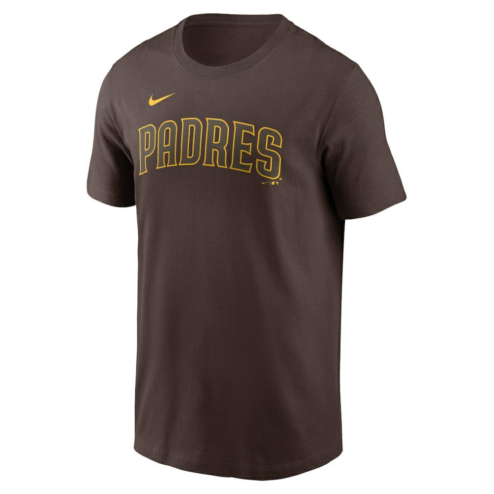 Manny Machado San Diego Padres Fuse Name & Number T-Shirt Brown | Nike