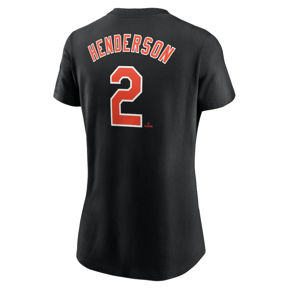 Gunnar Henderson Baltimore Orioles Women's Cooperstown Collection Fuse Name & Number T-Shirt Black | Nike