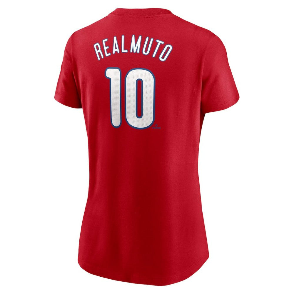 J.T. Realmuto Philadelphia Phillies Women's Cooperstown Collection Fuse Name & Number T-Shirt Red | Nike